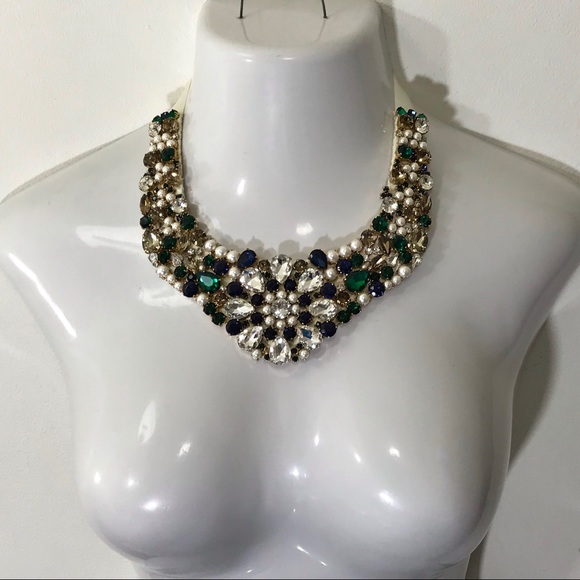 SOLD KATE SPADE JEWELED CRYSTAL RIBBON NECKLACE - Picture 3 of 4